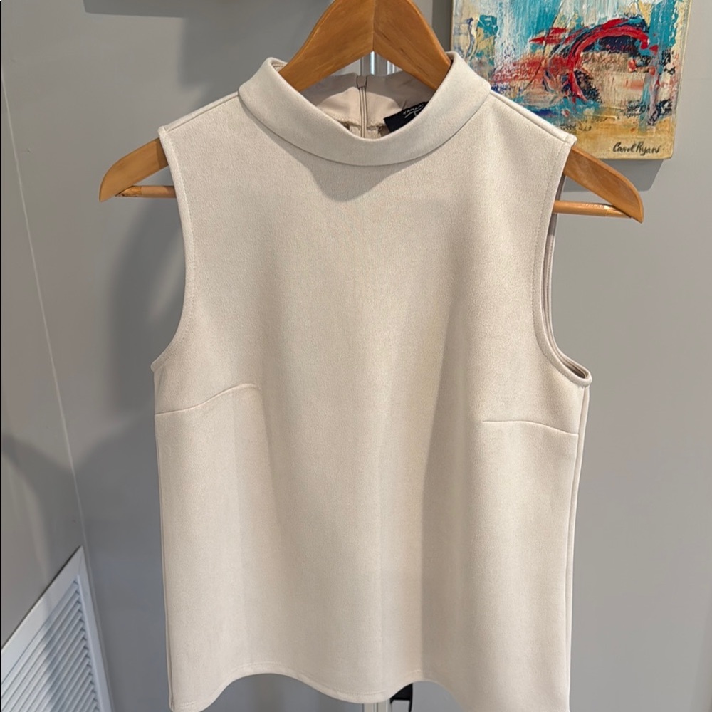 Chic Cream Sleeveless Top